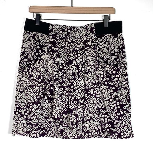 Gap black / white random squares pattern bagged out pockets A-line skirt size 8 - Picture 1 of 5